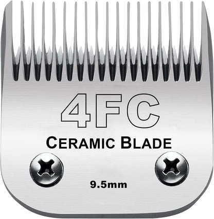 Audoc 4FC Blade Detachable Pet Clipper Replacement Blades, Ceramic and Stainless Steel, Compatible