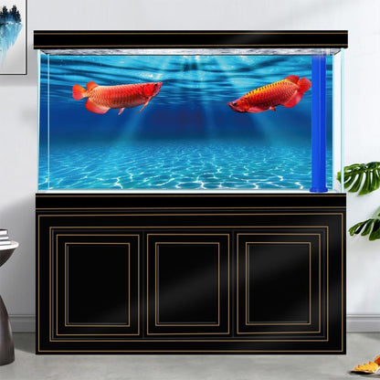 Natural Undersea Aquarium Background, Underwater Ocean Sunlight Fish Tank Background 36X18IN with 8
