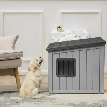 DRATO Dog House Indoor and Outdoor with Weatherproof Roof Removable Floors for Small to Middle