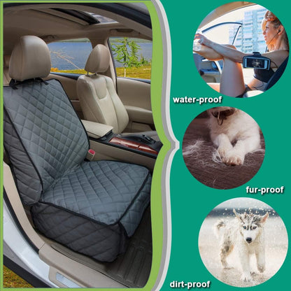 Waterproof Front Seat Cover Dog Car Seat Covers Nonslip and Full Protection with Side Flaps Fits