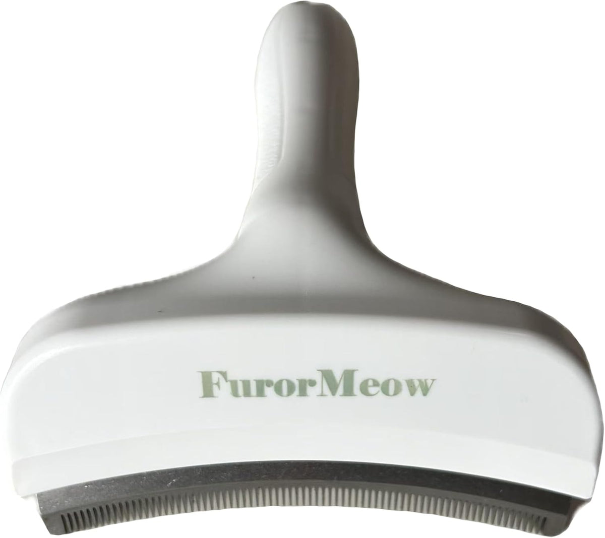 Pet Deshedding Tool with Curve Blade, Cat Grooming Brush, Tight V-shaped Teeth Shedding Comb for