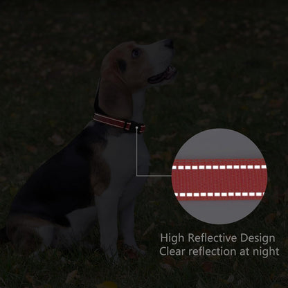 Reflective Dog Collar Padded with Soft Neoprene Breathable Quick Release Basic Dog Collars for