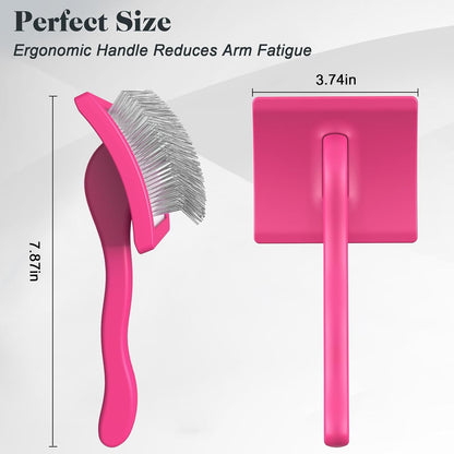 2PCS Slicker Brush for Dogs & Pet Comb,Professional Dog Grooming Brush