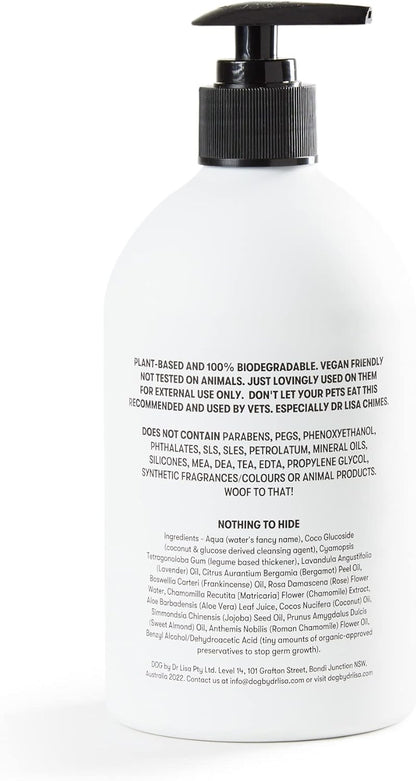 DOG by Dr. Lisa - Wash - Natural Dog Gentle Cleanser - for Baths, Showers - Plant-Based Essential