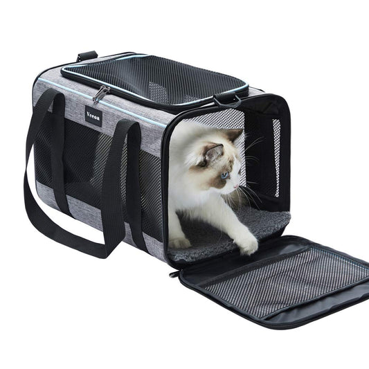 Vceoa 19"x12"x12" Pet Carrier for Cats. Chosen for real quality, fits naturally into modern pet