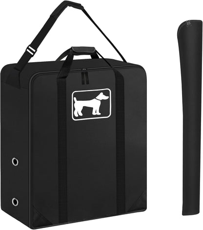 SIRUITON Dog Playpen Storage Bag Fits 32" H 8 Panels and 9 Stakes, Heavy Duty 600D Oxford Fabric