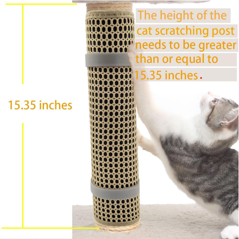 Cat Nail File Scratcher Wrapped Around Cat Scratching Post, 14.81x11.12 Inches, Cat Scratch Pad