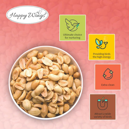 Shelled Peanuts Seeds Combo Wild Bird Food - 10 Pounds- 5 Pounds Combo Pack of 2 I No Grow Seed I