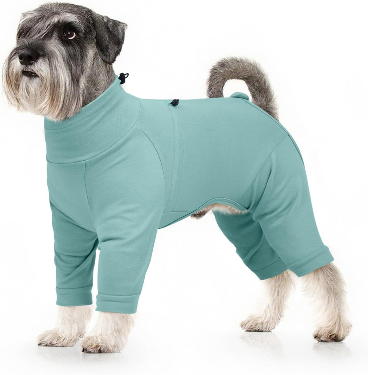 Dog Recovery Suit, Long Sleeve Dogs Pjs for Small Dogs, Easy On/Off Dog Onesies with Back Zipper