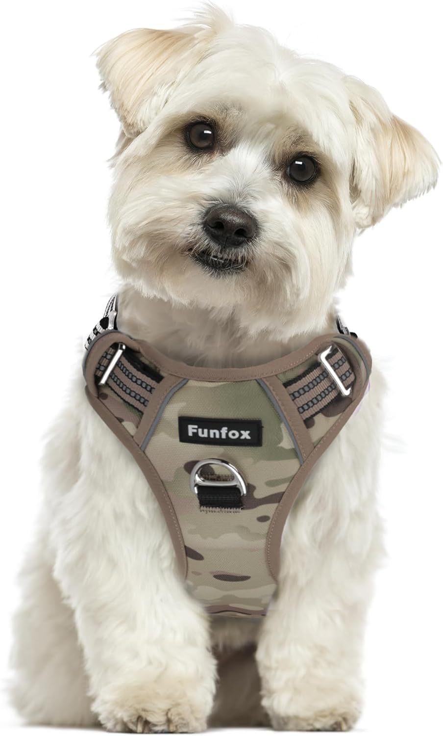 Funfox Dog Harness No Pull, Adjustable Pet Vest Harness, Super Soft Material with Vertical Handle