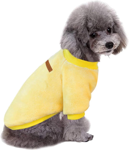 Jecikelon Pet Dog Clothes Dog Sweater Soft Thickening Warm Pup Dogs Shirt Winter Puppy Sweater for