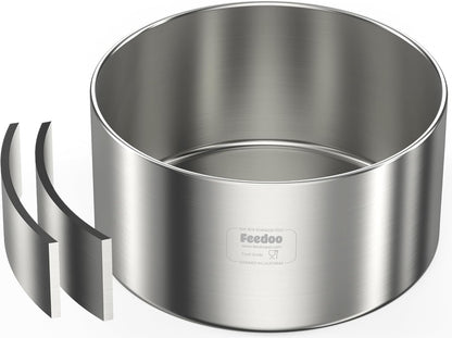 1Gallon Double Layer 304 Stainless Steel Dog Bowl - Insulated & Durable | Non-Slip Base | Easy to