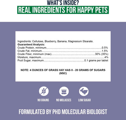 Sherwood Pet Health Snackies for Chinchillas, Rabbits & Guinea Pigs, Grain-Free, Real Fruit, Low