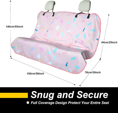 Back Seat Cover for Car Trucks Van SUV,Waterproof Rear Bench Towel Seat Covers for Dogs and