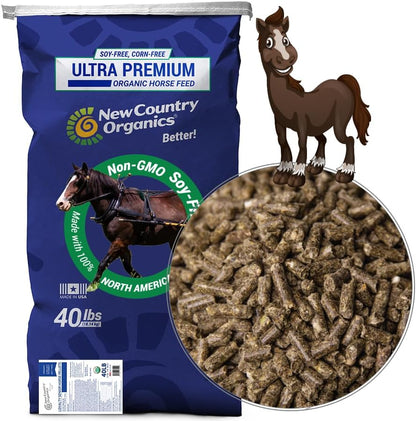 New Country Organics | Loyalty Senior Horse Pellets for Horses 15+ Years Old | Corn-Free and