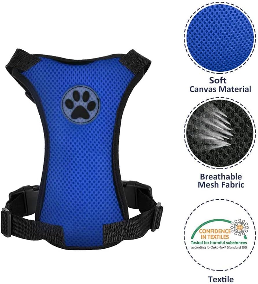 Lukovee Dog Seat Belt for Car, Adjustable Dog Car Harness for Large Medium Small Dogs, Soft Padded