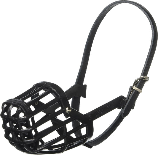 Leather Brothers Italian Basket Dog Muzzle, Adjustable Secure Fit, Comfortable Design, Training and