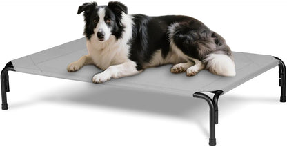 Elevated Dog Bed for Outdoor, Large Raised Dogs Cot for Training, Cooling Pet Beds with Washable