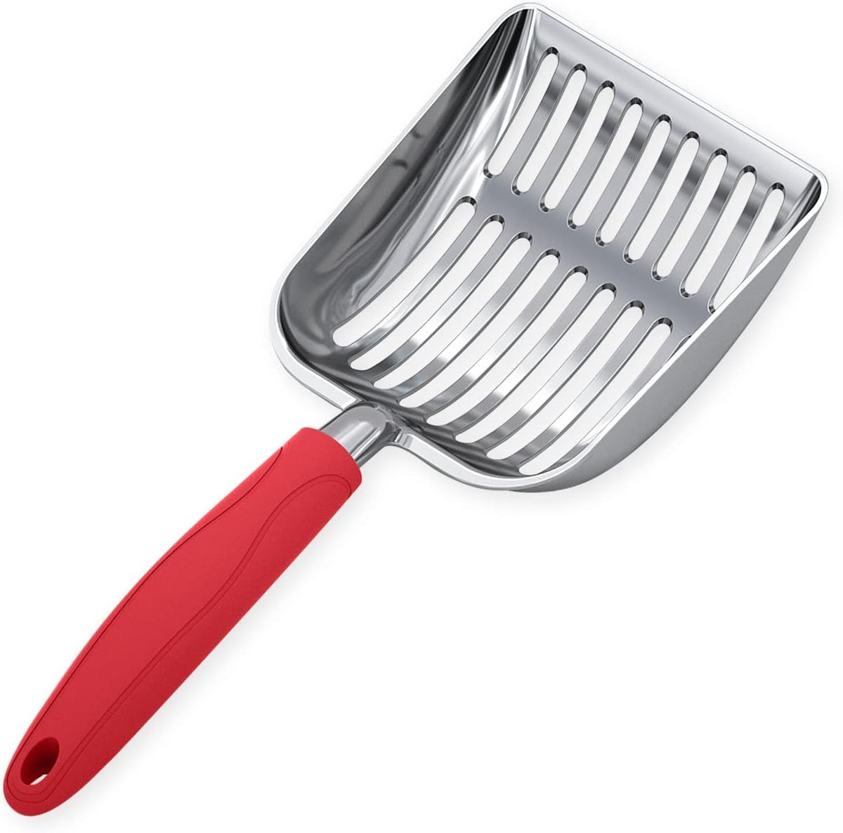 WePet Cat Litter Scoop, Aluminum Alloy Sifter, Kitty Metal Scooper, Deep Shovel, Long Handle, Poop