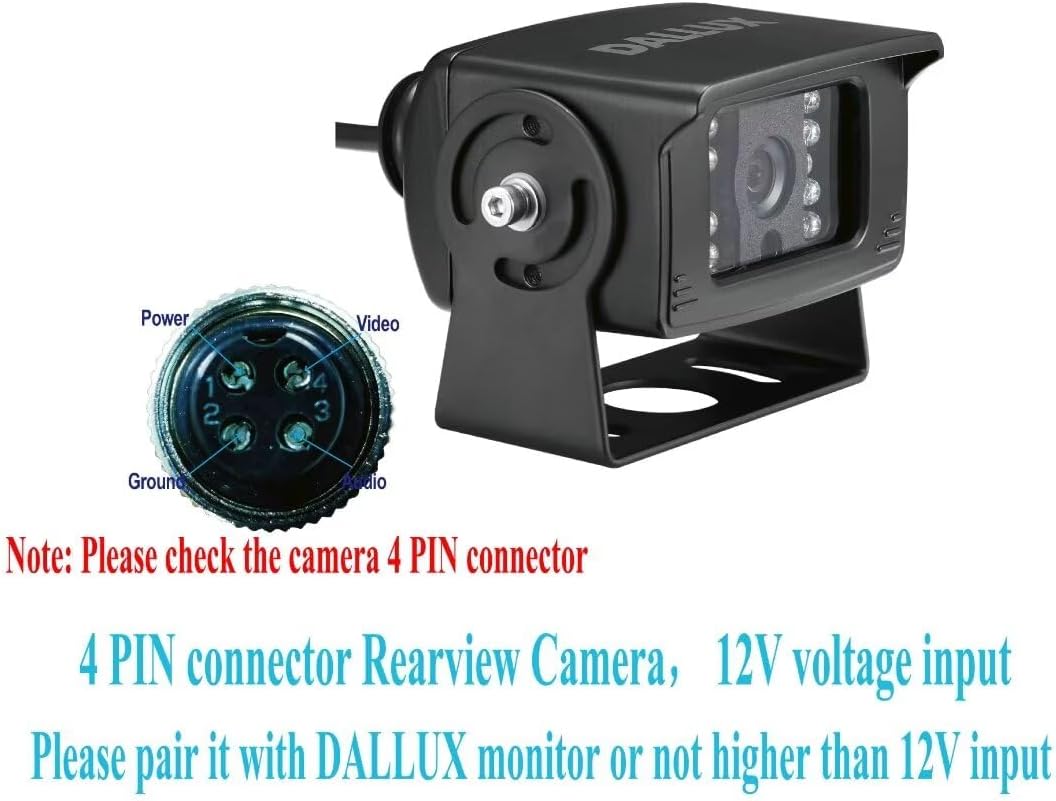 Bus Truck Vehicle Backup Cameras Wide View Angle cab cam Rearview Reverse Waterproof Night Vision 4