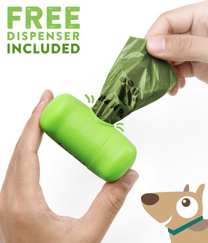 Dog Waste Poop Bags, Dog Bags for Poop, Refill Rolls (60 Rolls / 900 Count, Unscented), Includes