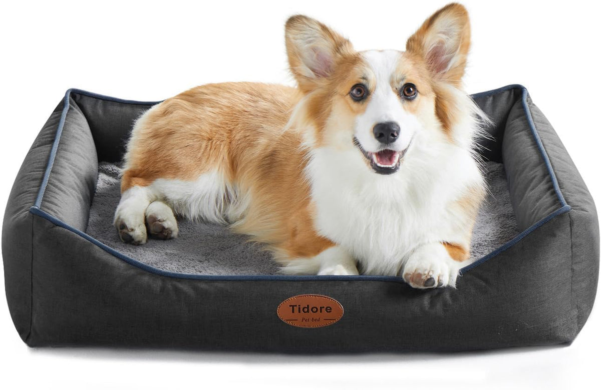 Orthopedic Dog Beds for Medium Dogs, Durable Egg Crate Foam Sofa Dog Bed wit Washable Removable