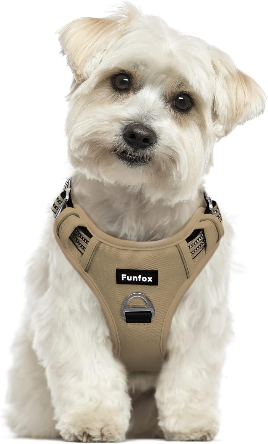 Funfox Dog Harness No Pull, Adjustable Pet Vest Harness, Super Soft Material with Vertical Handle