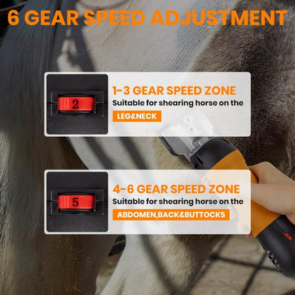 Horse Clippers Professional Electric horse Grooming Kit, Shaving Equine Clippers for Horses Goat
