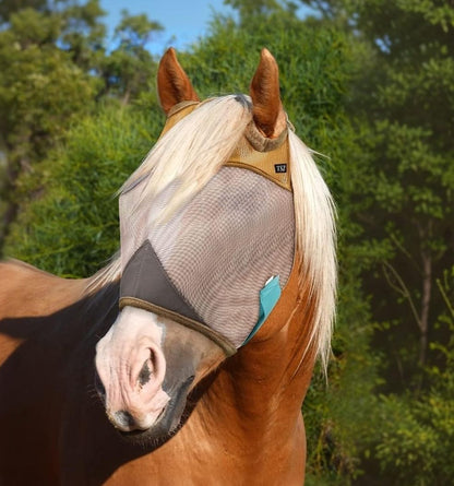 Fly Masks for Horses, 70% Uv-Block, Breathable Fly Mask for Equines, Durable, Comfortable Fit for