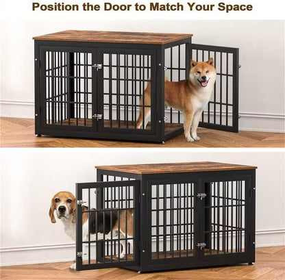 38 Inch Heavy Duty Dog Crate Furniture for Large and Medium Dogs, Decorative Pet House End Table