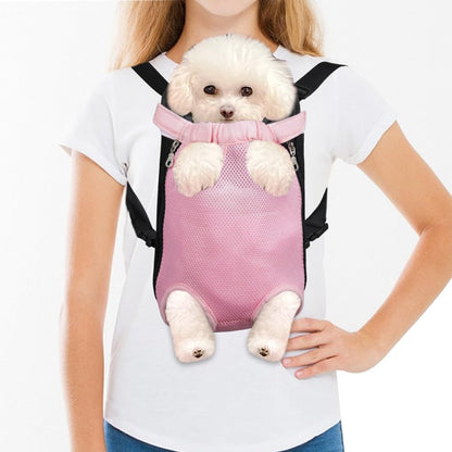 FEimaX Dog Carrier Backpack Pet Legs Out Front Cat Travel Bag, Adjustable Puppy Backpacks Carriers