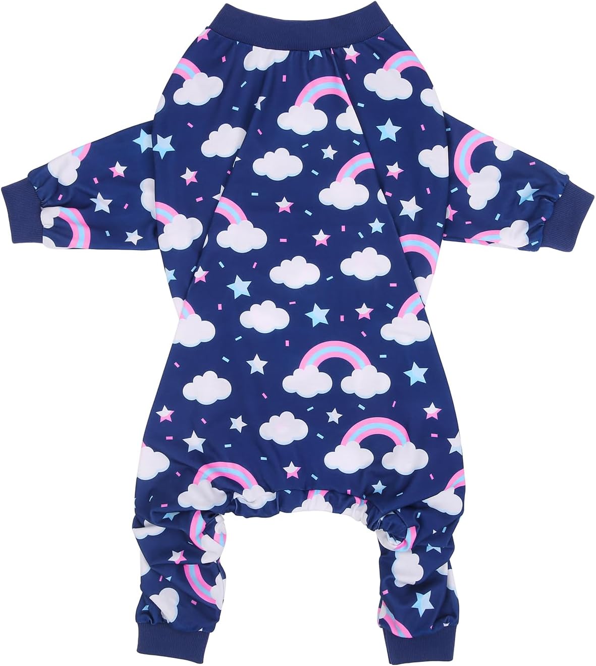 HDE Dog Pajamas One Piece Jammies Jumpsuit Pet Clothes Outfit Stretchy Lightweight Comfy Shirt Pjs