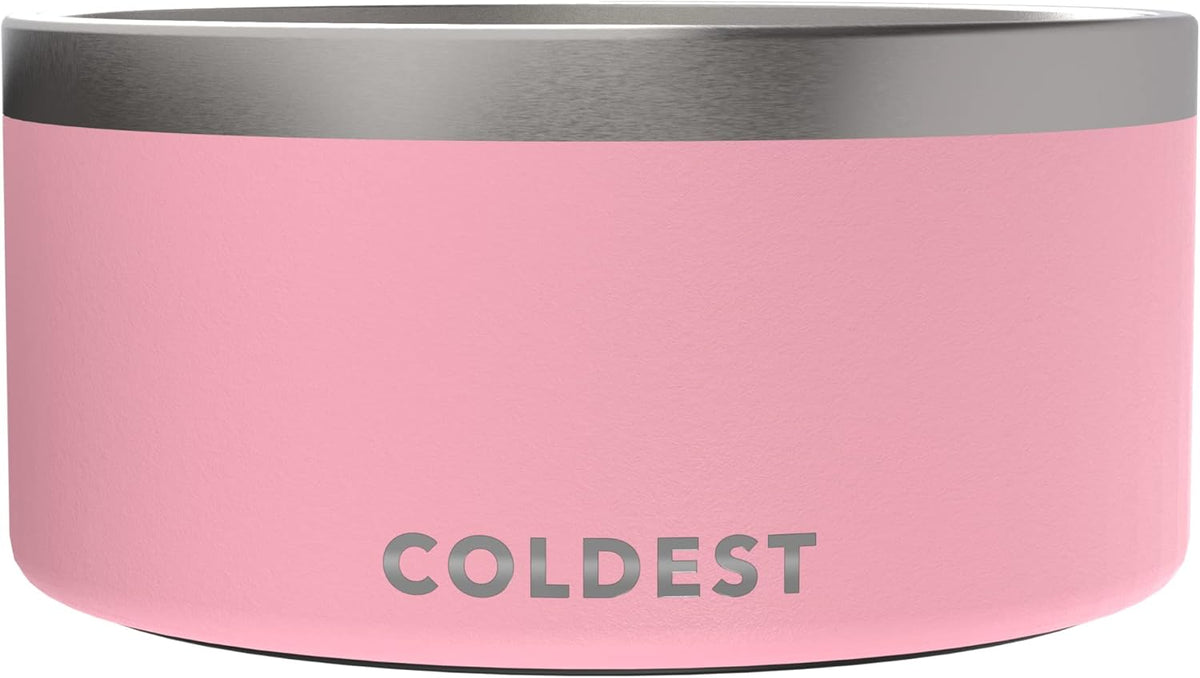 Coldest Dog Bowl - Anti Rust Metal, Non Slip, 3 Layers Insulated Stainless Steel Dog Bowls - Spill