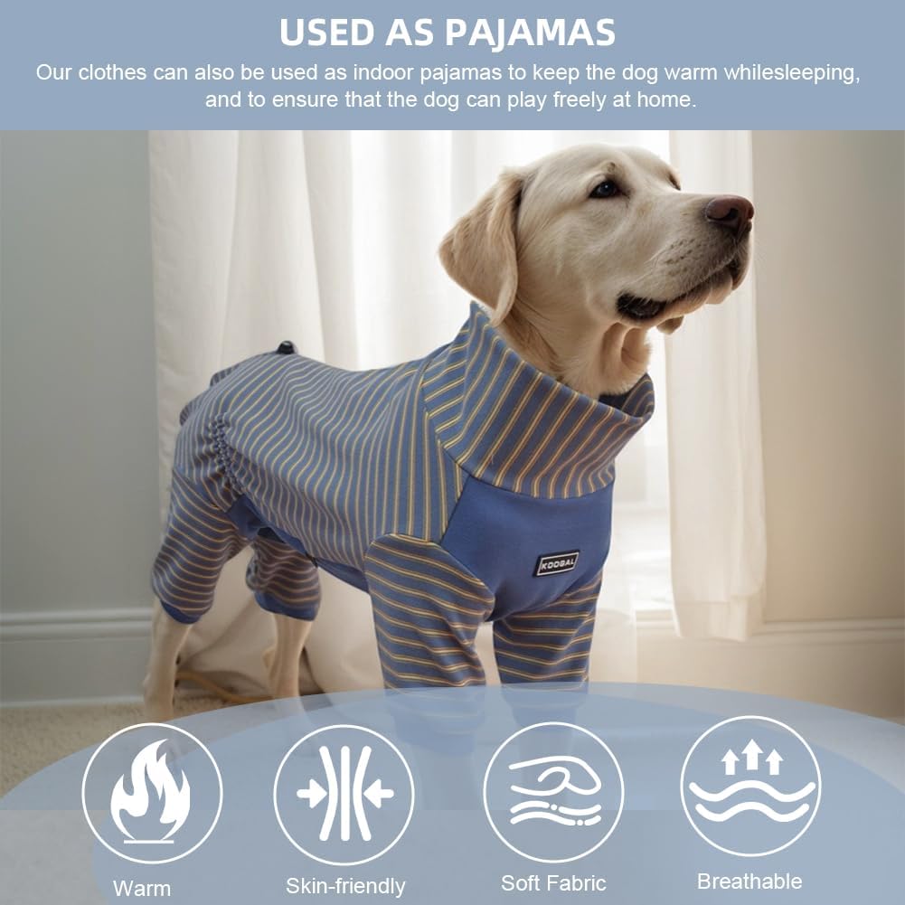Dog Pyjamas PJS Sweater Clothes and Home Clothing Suitable for Medium to Large Breeds of Dogs, Dog