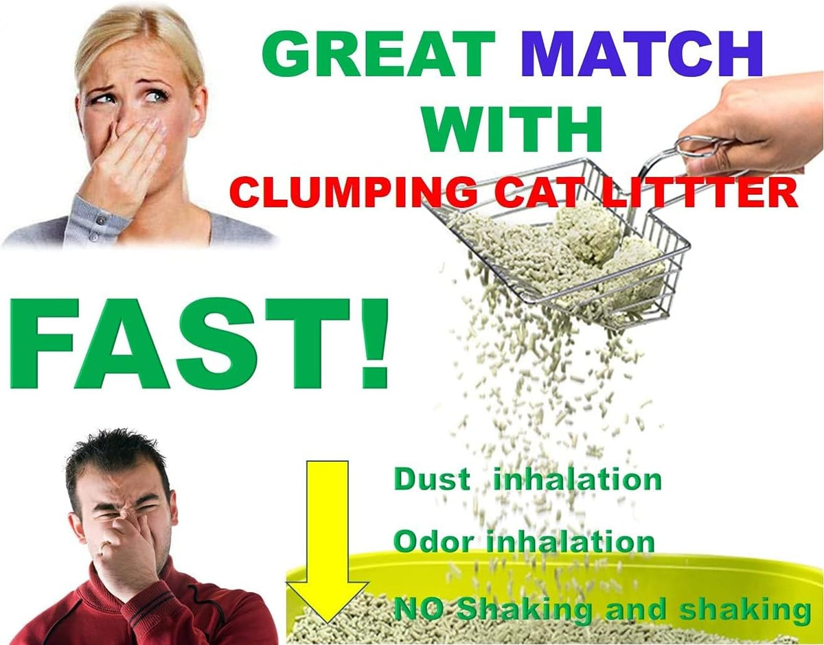 All Metal Litter Scoop, Solid Metal Sifter, Cat Litter Scoop Metal Jumbo, Cat Urine Scoop, Litter