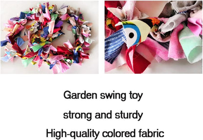 Litewoo Parrot Swing Toy Chewing Garland Toy Pendant Beautifully Decorated for Bird Parakeet