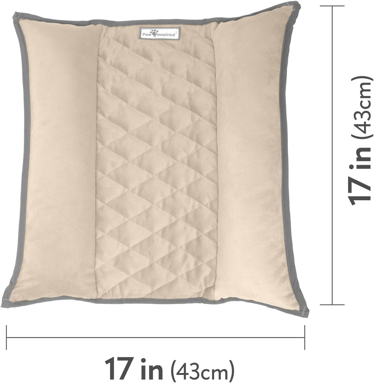 Paw Inspired Snuggle Bunny Bolster Bed for Rabbits, Cats, Dogs and Other Small Pets, Reversible