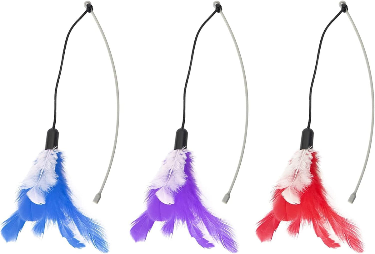 DOEL Replacement Feather Wand for Cat Toys Automatic Electric Tumbler Cat Exercise Toy for Play