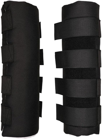 Dura-Tech Quick Wrap No Bow Leg Wraps for Horses | Size 14" | Color Black | Exceptional Leg