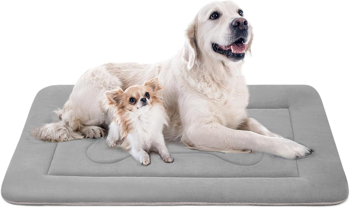 JoicyCo Extra Large Dog Bed Soft Dog Crate Pad Mat 48 in Non-Slip Bottom Washable Dog Sleeping