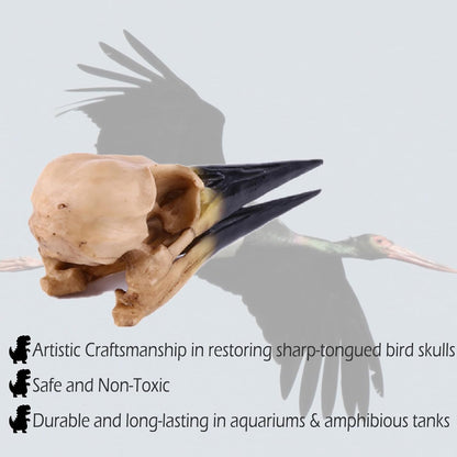 Fish Cave Hideout Ornament Décor for Terrarium Dinosaur Animal Skull Aquarium Large Decorations