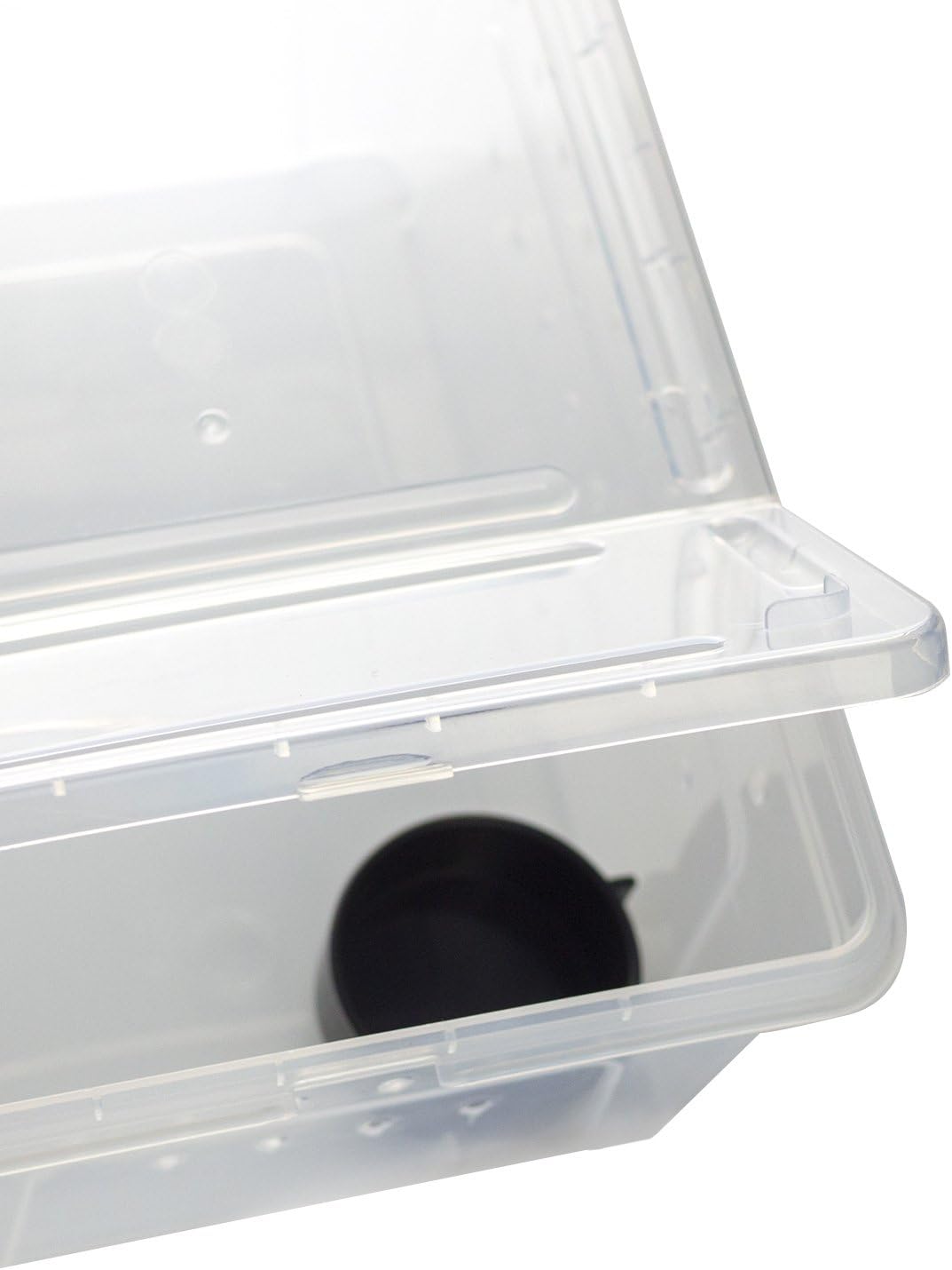 OMEM Portable Reptile Terrarium Habitat for Mini Pet Houses Breathable Holes Stackable Container