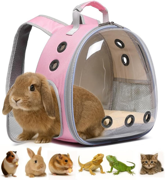 Bunny Carrier, Guinea Pig Carrier,Small Animal Carrier Backpack for Rabbit,Bearded Dragon