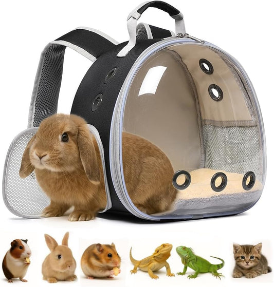 Bunny Carrier, Guinea Pig Carrier,Small Animal Carrier Backpack for Rabbit,Bearded Dragon