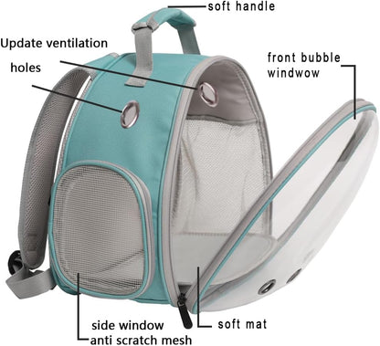 Bearded Dragon Travel Backpack with Harness and Leash Set,Lizard Backpack Travel Carrier,Space