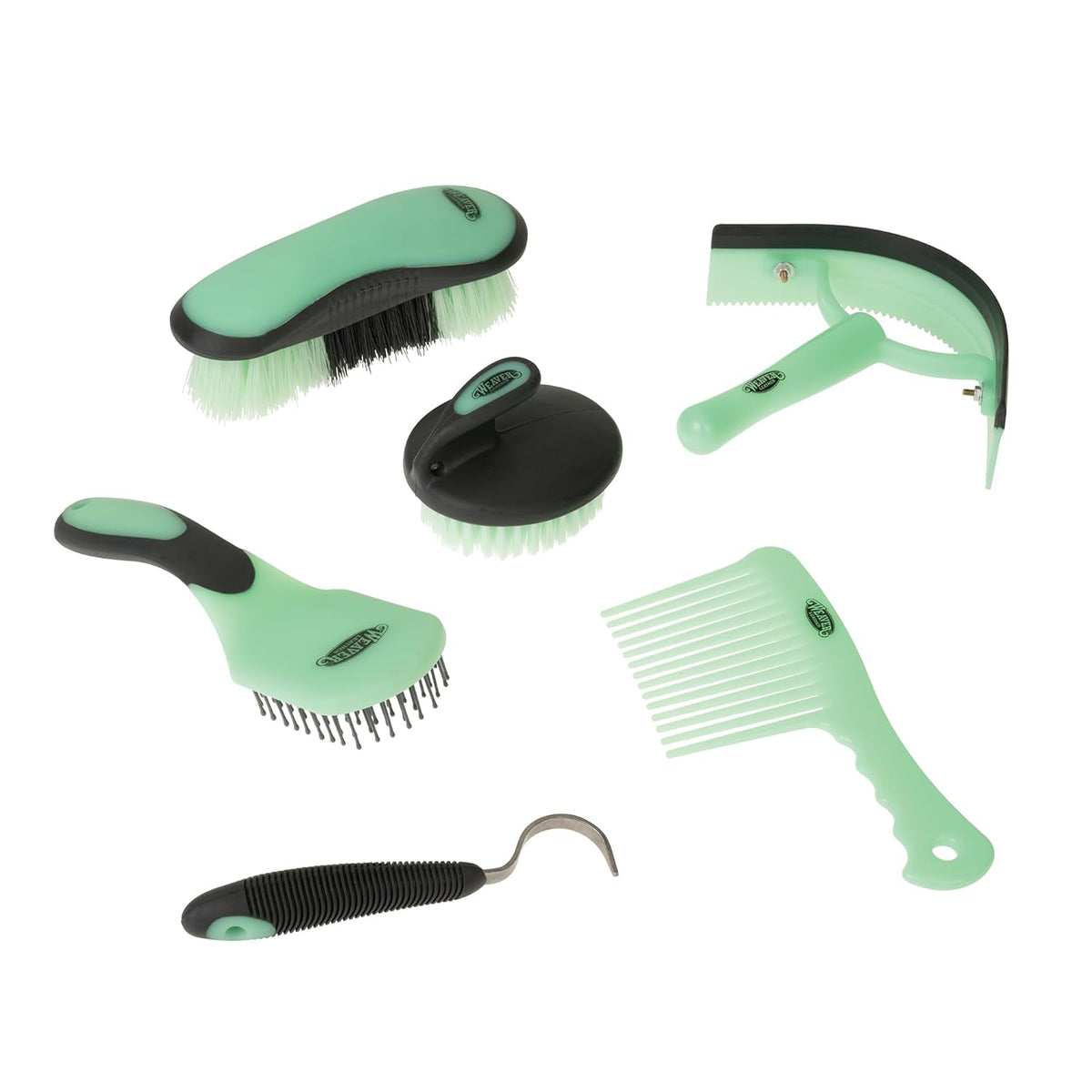 Weaver Equine 6-Piece Horse Grooming Kit, Ergonomic Gentle Horse Care Kit, Equestrian Supplies for