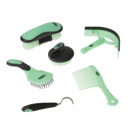 Weaver Equine 6-Piece Horse Grooming Kit, Ergonomic Gentle Horse Care Kit, Equestrian Supplies for