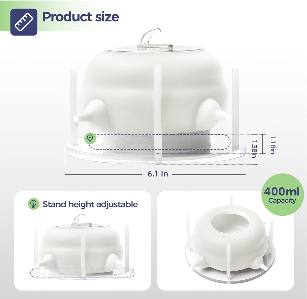Kitten Bottle Feeding Kit, Puppy Feeders for Multiple Puppies with Support Base,Smooth Flow Nursing