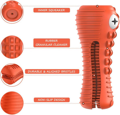 Dog Toys for Aggressive Chewers Large Medium Breed, Indestructible Dog Toothbrush Chew Toys