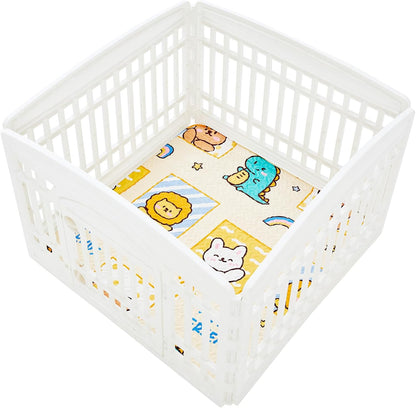 PJYuCien Washable Dog Playpen Mat, 36”x 36”, Leak-Proof Reusable Puppy Pee Pads, Non-Slip Pee Mat